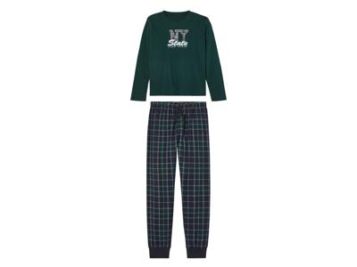 pepperts! Kinder fleece pyjamabroek (134/140, Groen)