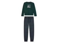 pepperts! Kinder fleece pyjamabroek (134/140, Groen)