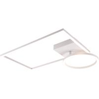 LED Plafondlamp 24W - Dimbaar Natuurlijk Wit 4000K - Mat Wit Aluminium