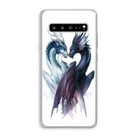 Yin Yang Dragons: Samsung Galaxy S10 5G Transparant Hoesje