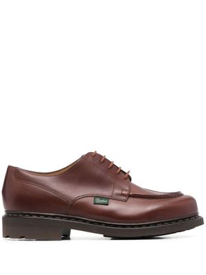Paraboot derbies en cuir à lacets - Marron