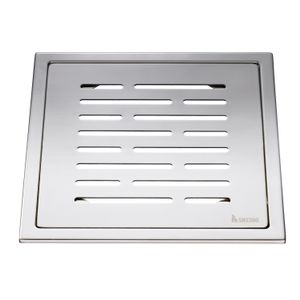Afvoerrooster Smedbo Outline Met Lijnen Patroon 20 x 20 x 0.55 cm RVS