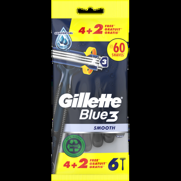 Gillette Blue 3 Smooth Wegwerpmesjes x6 bij Jumbo