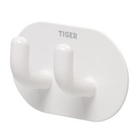 Tiger Handdoekhaak Rondo Double 2 Haken Wit