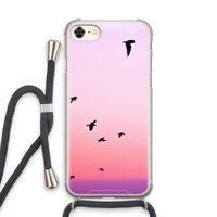 Fly away: iPhone 8 Transparant Hoesje met koord