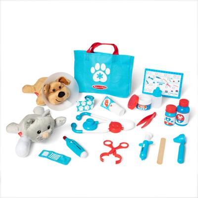 Melissa & Doug dierenarts speelset inclusief opbergtas 24-delig