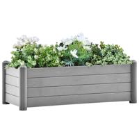VidaXL Plantenbak verhoogd 100x43x35 cm pp steengrijs