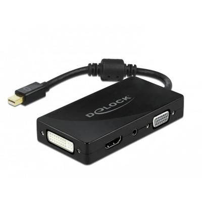 Delock 62073 DisplayPort-hub Zwart
