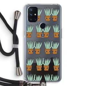 Sansevieria: OnePlus Nord N10 5G Transparant Hoesje met koord