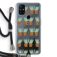 Sansevieria: OnePlus Nord N10 5G Transparant Hoesje met koord