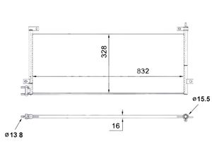 Condensor, airconditioning AC884000S