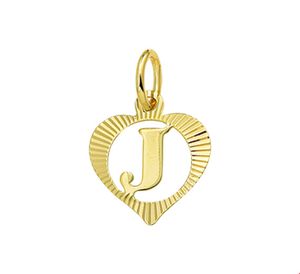 TFT Bedel Hart Letter J Goud