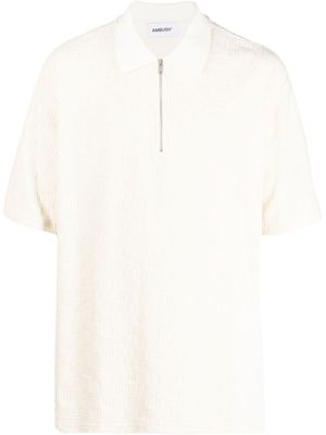 AMBUSH polo à motif monogrammé - Blanc