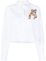MSGM chemise en coton à sequins - Blanc MSGM chemise en coton à sequins - Blanc
