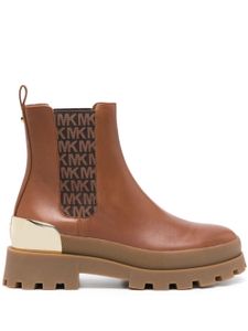 Michael Michael Kors Rowan leather ankle boots - Marron