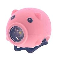 PexKids fietstoeter varken met led lamp usb roze