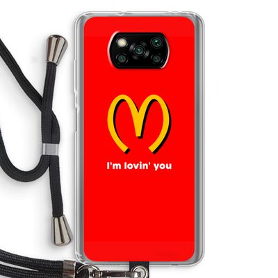 I'm lovin' you: Xiaomi Poco X3 Pro Transparant Hoesje met koord