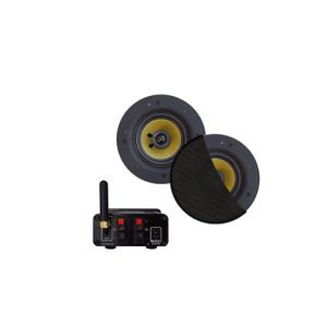 Aquasound Bluetooth Audio bluetooth audiosysteem - (30 watt / bt4.0 / auto-aux) - met rumba speakerset (mat zwart) - 230v/12v bmn30easy-rz