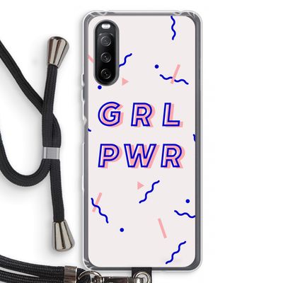 GRL PWR: Sony Sony Xperia 10 III Transparant Hoesje met koord
