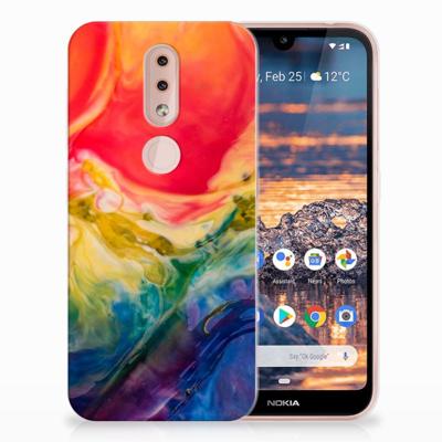 Smartphone hoesje Nokia 4.2 Watercolor Dark Smartphone hoesje Nokia 4.2 Watercolor Dark