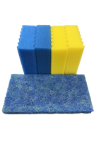 Biofilter sponsvervangset - 2x geel/2x blauw/1 japanse mat