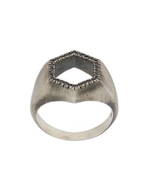 M.Cohen bague à design géométrique - Argent