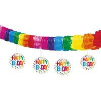 Verjaardag slingers Happy Birthday van 4 meter - Feestslingers - thumbnail