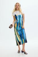 Gecombineerde jurk - BLUE - XL
