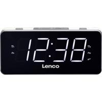 Lenco CR-18 White - FM-Radiowecker mit großem 1,8 Display Wekkerradio - thumbnail