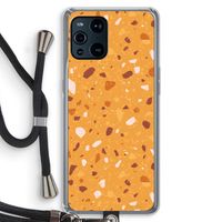 Terrazzo N°24: Oppo Find X3 Transparant Hoesje met koord