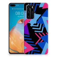 Huawei P40 TPU Hoesje Funky Triangle