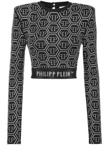 Philipp Plein haut à imprimé graphique en all over - Noir