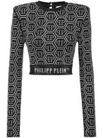 Philipp Plein haut à imprimé graphique en all over - Noir - thumbnail