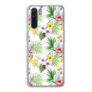 Gele kuif: Oppo A91 Transparant Hoesje