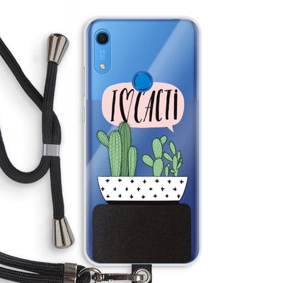 I love cacti: Huawei Y6s Transparant Hoesje met koord