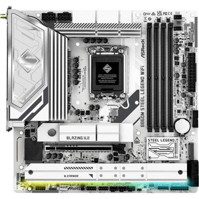 ASRock B860M Steel Legend WiFi Moederbord Socket Intel LGA 1851