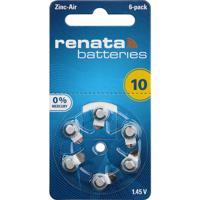 Renata Knoopcel ZA10 1.4 V 6 stuk(s) 105 mAh Zink-lucht Hearing Aid PR70