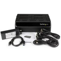 StarTech.com USB 3.0 naar SATA 6 Gbps hard drive docking station met 4 bays, UASP & dubbele ventilatoren 2,5/3,5 inch SSD / HDD dock - thumbnail