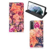 Samsung Galaxy S21 FE Smart Cover Bosje Bloemen