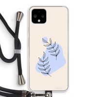 Leaf me if you can: Pixel 4 Transparant Hoesje met koord