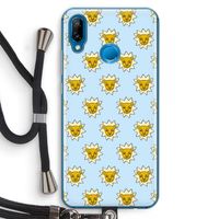 Leeuwenkoppen: Huawei P20 Lite Transparant Hoesje met koord