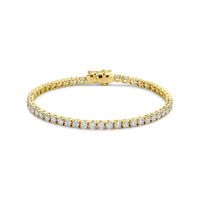 14k Gouden Tennisarmband 5.00ct Lab Grown Diamant - 17,5 cm, 3,2 mm