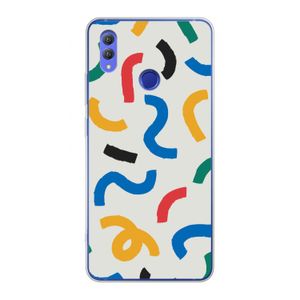 Illustratieve pop 2: Honor Note 10 Transparant Hoesje