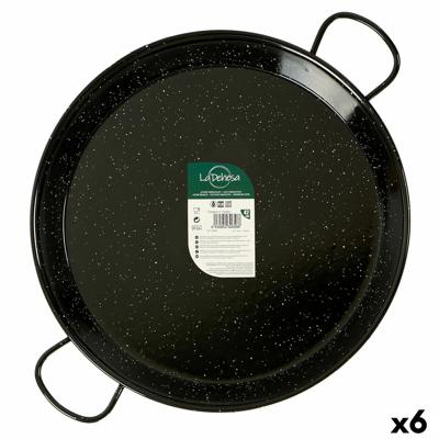 Pan La Dehesa 0242-LD 0242-LD Zwart Geëmailleerd Staal Ø 42 cm 54 x 6 x 42 cm (6 Stuks)