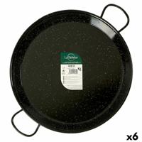 Pan La Dehesa 0242-LD 0242-LD Zwart Geëmailleerd Staal Ø 42 cm 54 x 6 x 42 cm (6 Stuks)