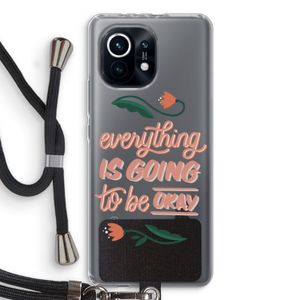 Optimistic flower girl: Xiaomi Mi 11 Transparant Hoesje met koord