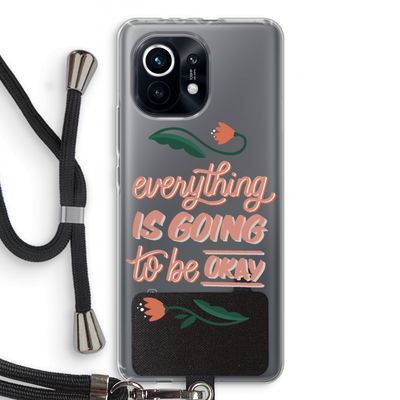 Optimistic flower girl: Xiaomi Mi 11 Transparant Hoesje met koord