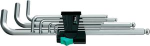 Wera 950 PKL/9 SM N Stifsleutelset, metrisch, verchroomd, 9 -delig - 1 stuk(s) - 05022087001