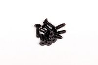 M2.6x10mm Hex Socket Tapping Flat Head (Black) (10pcs) (AXA0414)