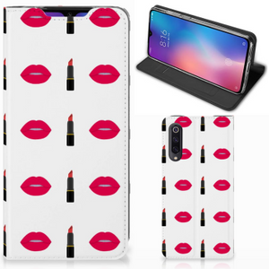 Xiaomi Mi 9 Hoesje met Magneet Lipstick Kiss